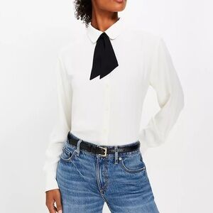 NWT LOFT BOW RELAXED SHIRT